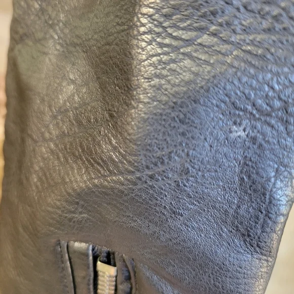 BLACK Faux Leather Moto Jacket Women's Size Small - Picture 14 of 16